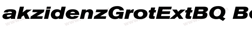 akzidenzGrotExtBQ Bo字体转换